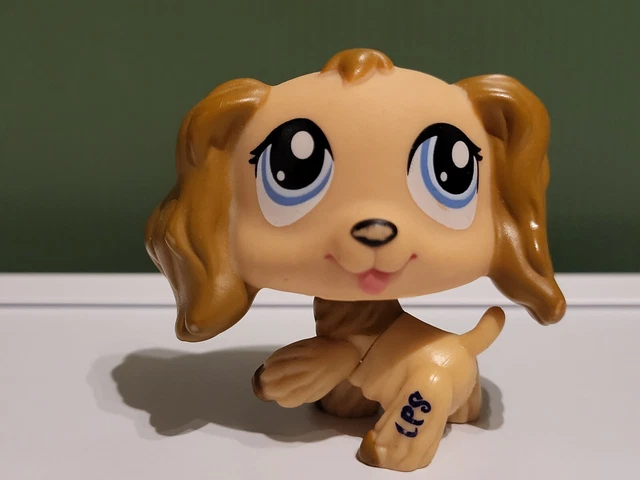 Littlest PetShop LPS Chien Epagneul BLYTHE Spaniel dog #1615 AUTHENTIC -107