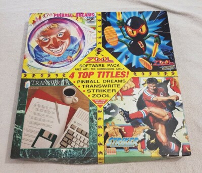Commodore Amiga, 1992 ZOOL software Confezione da 4 titoli superiori Big box 
