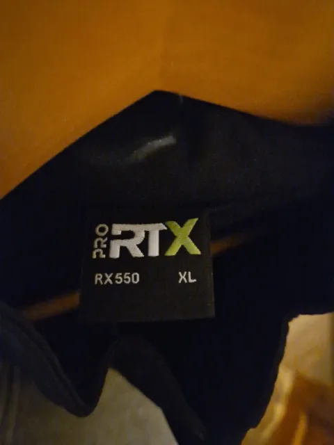 Pro RTX Men's Workwear 2-Layer Sleeveless Softshell Zipper Gilet (RX550) size M