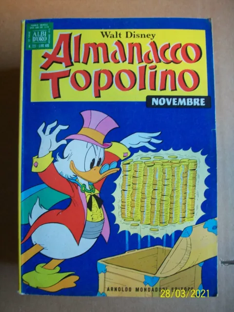 Almanacco Topolino =N° 227 = Novembre 1975 =Walt Disney = Albi D'oro= Mondadori