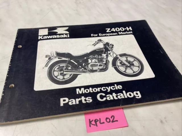 Kawasaki Z400-H Z400 H3 LTD catalogue pièces détachées parts list Z KZ 400