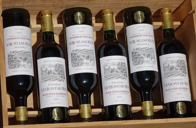 12 Flaschen Bordeaux Top-Act Château Le Quint du Roy ! Gold Gilbert+WF 100/100 !