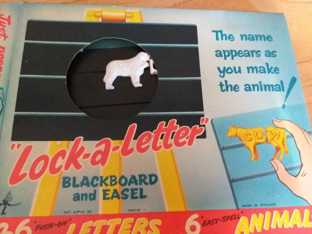 Vintage Lock a Letter Rechtschreibspiel
