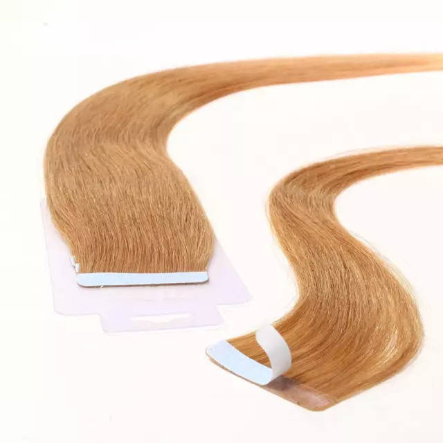 Just Beautiful capelli REMY 30 x 2,5 g estensioni nastro - 20"". #12 marrone dorato. 3