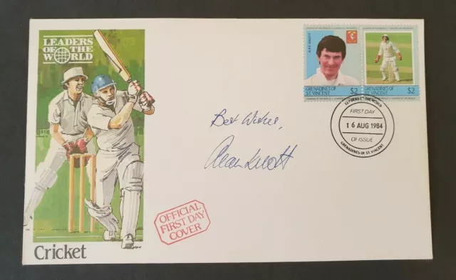 Cricket Great Alan Knott Signed Leaders of The World Cricket First Day Cover