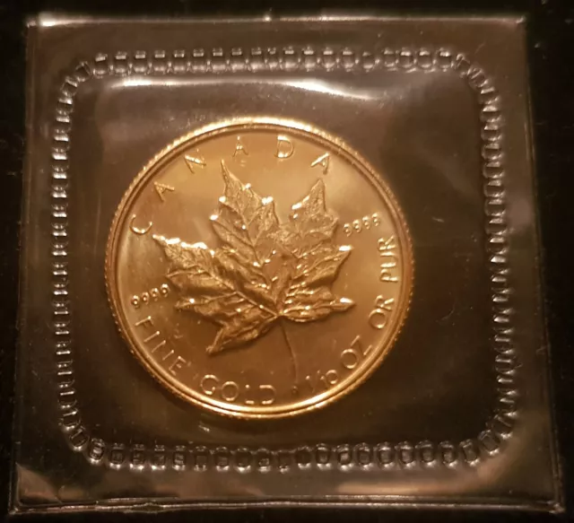 Mds Kanada Canada 5 Dollars 1989 "Maple Leaf - Elizabeth Ii.", Gold    #7