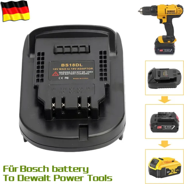Batterie Adapter Für Bosch 18V Li-ion To Für Dewalt 18/20V Cordless Power Tools