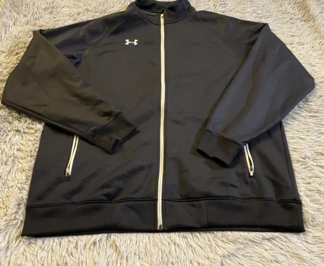 UNDER ARMOUR TRACK Jacket Adult XL Black Protect This House Full Zip ...