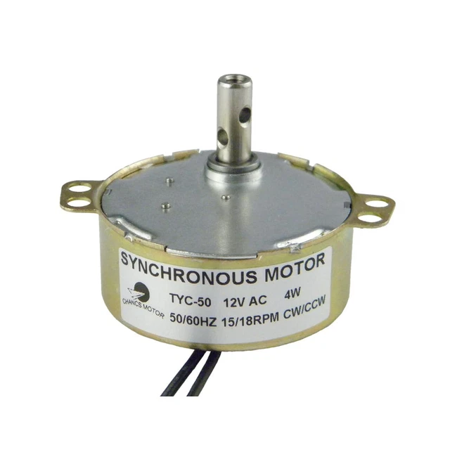 CONQUERALL TYC-40 AC Motor 12VSmall Synchronous Motor 5r/min CW/CCW