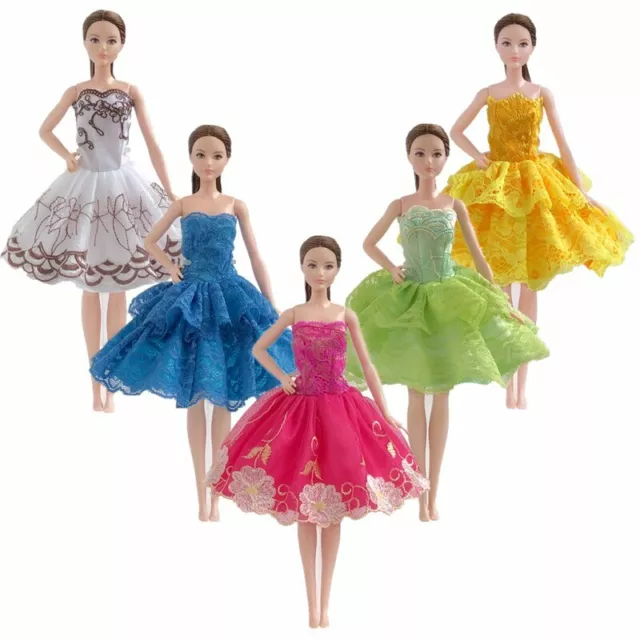 10pcs/lot Random Ballet Dresses For Barbie Doll Clothes Gown Clothes For Barbie 3