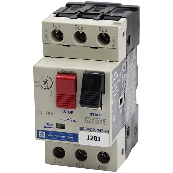 GV2-M20 Telemecanique 13-18A 600V 3P Manual Starter  -SA