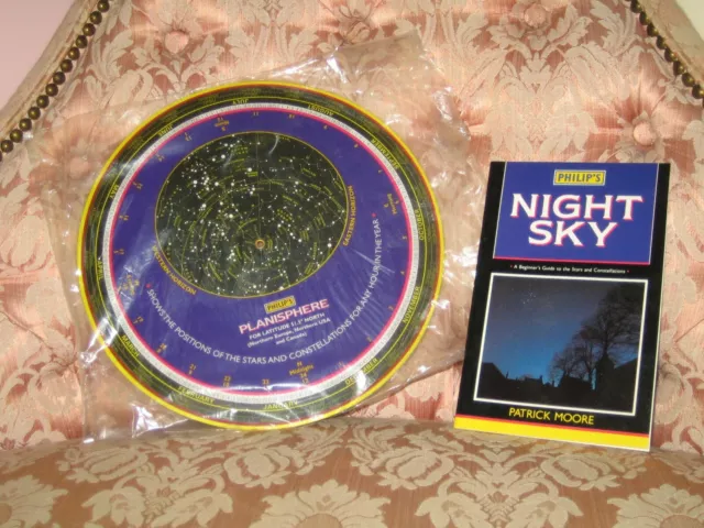 Philip's Planisphere for Latitude 51.5° North (Northern Europe) + Night Sky Book