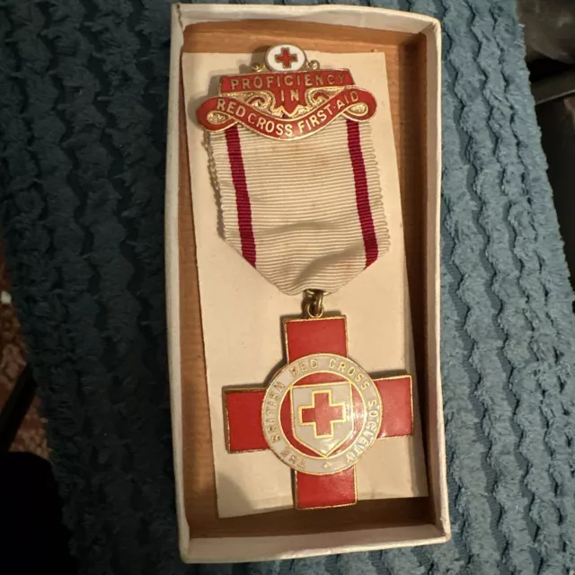 Old British Red Cross Society Proficiency Medal,