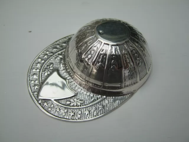 Sterling Silver Novelty Jocky Cap Caddy Spoon Tea Scoop - Birmingham Hallmarked