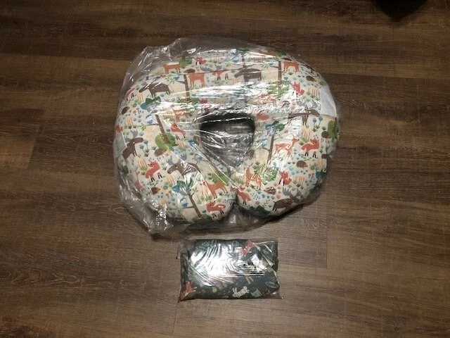 NEW Boppy Nursing Pillow and Positioner Original, Green Forest Animals