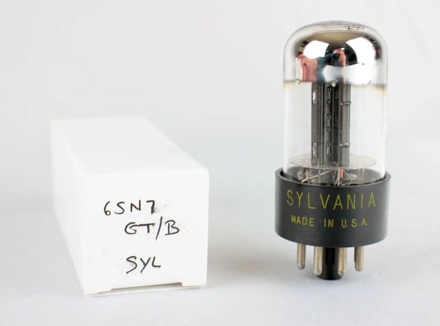 Sylvania 6SN7 GTB  Double Triode Vacuum Tube ~ TESTS STRONG