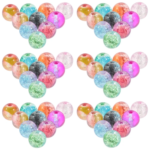 150 Pcs Small Beads Self Made Charm Braclets Round Beads Bracelets Making