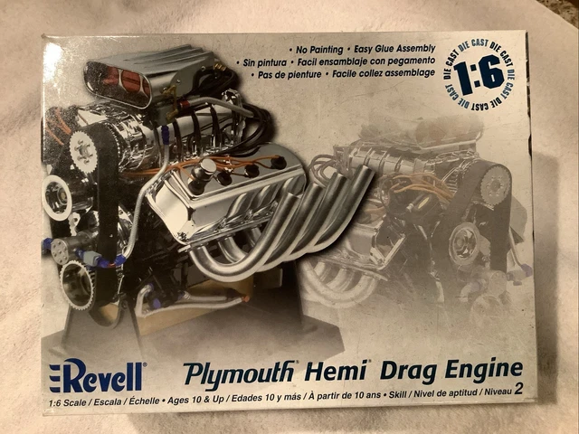 自動車 Revell Plymouth Hemi Drag Engine 1:6 Revell Plymouth Hemi Drag engine #85-1433 1/6 scale