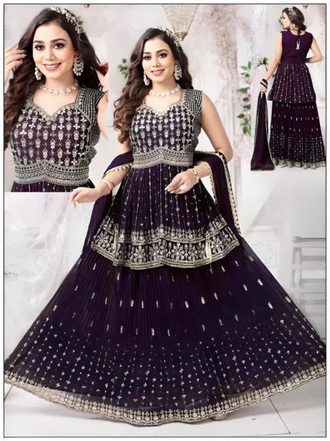 ✅ Lehenga Sharara Gown Indian Salwar Kameez Suit Party Wedding Pakistani Punjabi