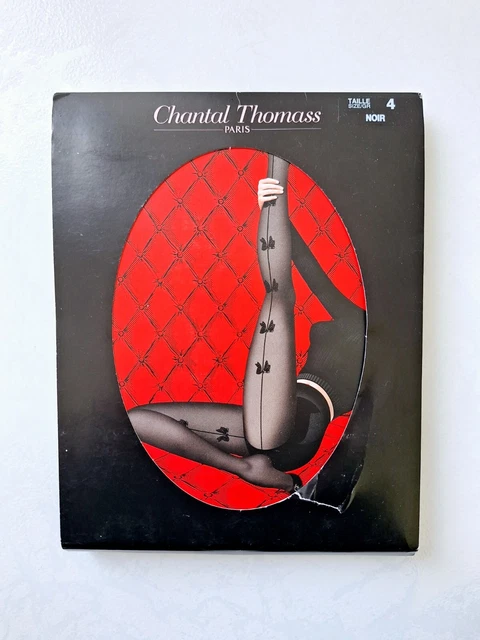 Collants Jarretière Chantal Thomass TT4370 - Noeud Noir 70 Deniers Taille 4