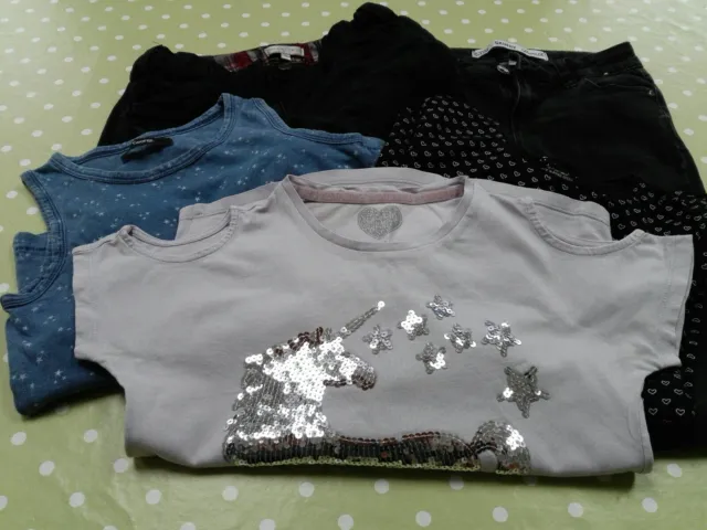 Bundle  5 items Girls Tops /Trousers aged 8-10 years M & S, etc