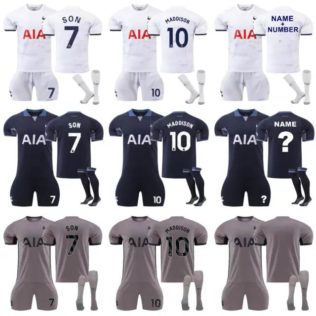 Tottenham Kids Football Full Kits Boys Girls Soccer Strip Shorts+Shirt+Socks*