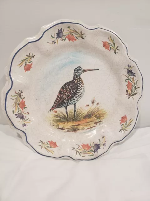 Set Of 2 Lami Italy Modello Depositato Melamine Pheasant 11" Wall Plates 2