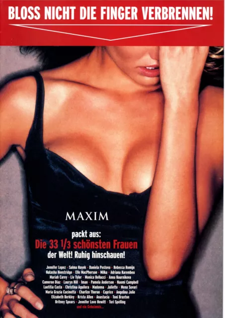 Die 33 1/3 schönsten Frauen der Welt! MAXIM   Beilage   2002