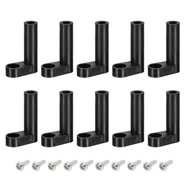 PCB Plástico Fijo Pies Circuito Placa Separador Negro Espaciador 30mm, 50 Set