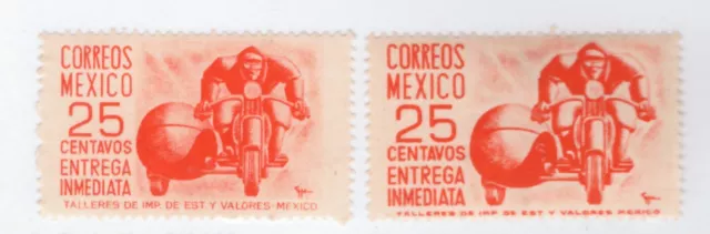 Mexico BoB Scott#E12-E13 25c MH Scott=$55