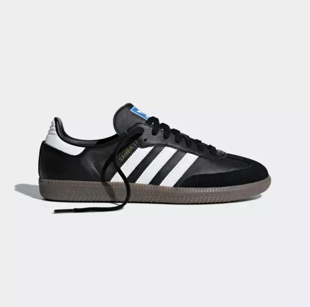 Adidas Samba OG "Core Black/Cloud White" Mens Sneaker US5-12 (B75807) | NEW