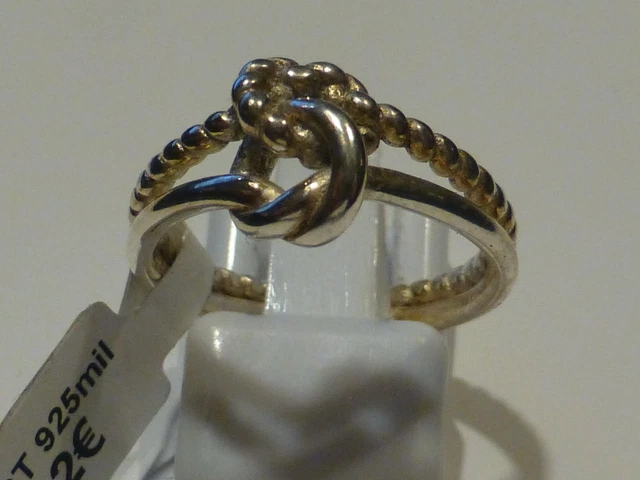 Bague En Argent Agatha Avec Zircons - Taille 56/57 - Occasion - Bijou Élégant Et Brillant