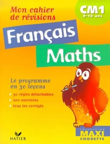 2796563 - Mon cahier de révisions CM1 français / maths - L. Lecacheur