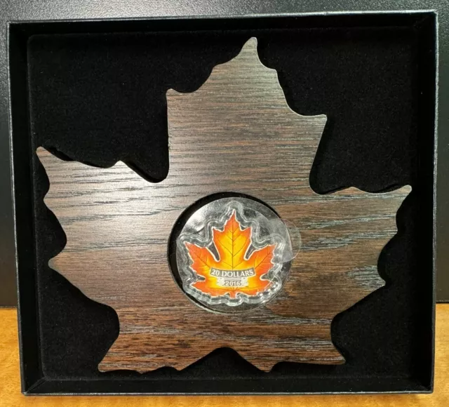 2016 Canada $20 Fine Silver Coin - Canada’s Colorful Maple Leaf
