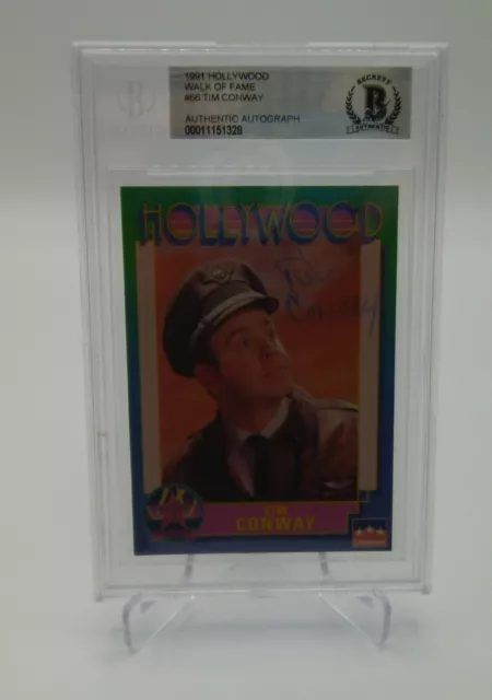 Tim Conway 1991 Hollywood Walk of Fame #66 SIGNED AUTO w BAS authentication