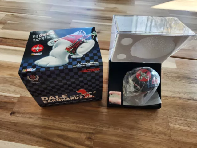 1:4 Dale Earnhardt Jr #1 Coca Cola Polar Bear Racing NASCAR Helmet in Case New