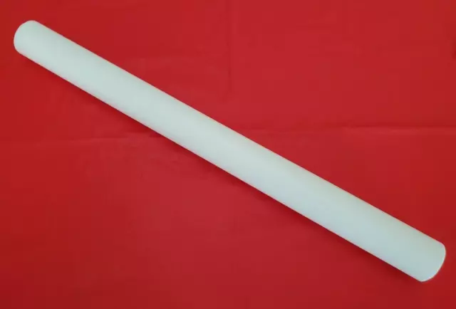 Teflon Rod 1.75" diameter x 20" length PTFE plastic round bar stock 1-3/4 20L