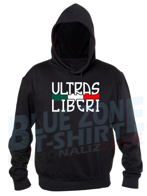 Pull à Capuche Ultras KU03 - Noir, Non Homologué, Style Football Rétro Subbuteo