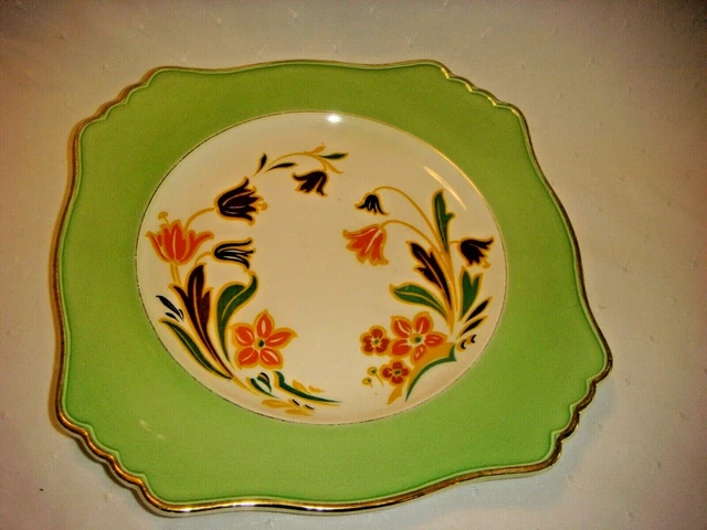 Vintage Royal Winton Grimwades Art Deco  Square Plate
