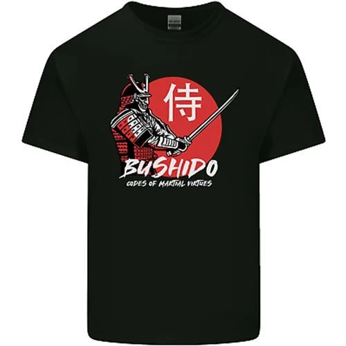 Bushido Samurai Warrior Sword Ronin MMA Mens Cotton T-Shirt Tee Top