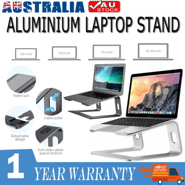 Upgrade Portable Aluminium Laptop Stand Tray Holder Cooling Riser 11-17” MacBook