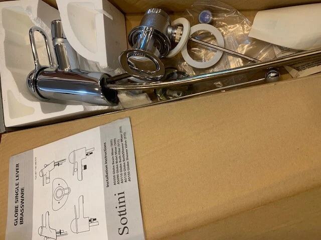Mezclador de bidé Sottini Globe 1TH en cromo nuevo en caja 509cp