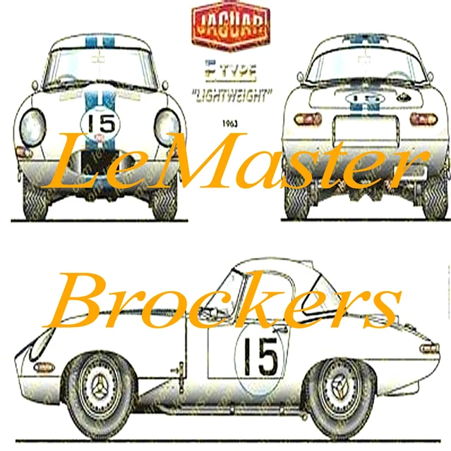 JAGUAR Type E Lightweight Speedster Poster voiture rally auto vintage
