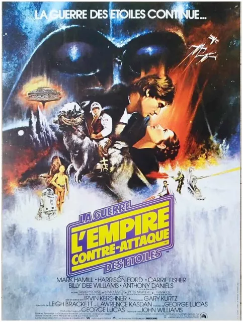 STAR WARS 5 L'empire contre attaque Affiche Cinema ROULEE 53 x 40 Movie Poster A