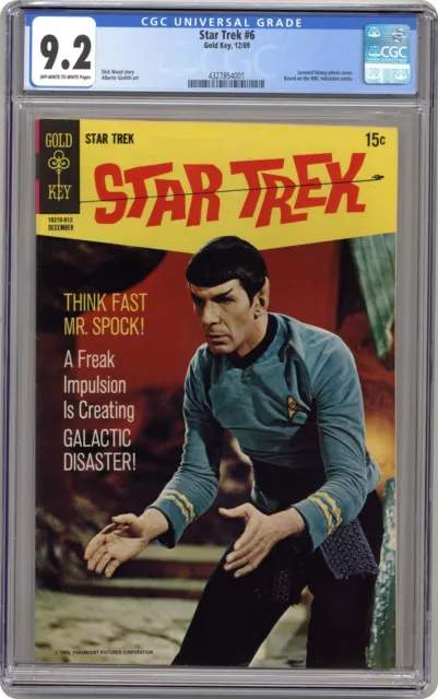 Star Trek #6 CGC 9.2 1969 Gold Key 4327854001