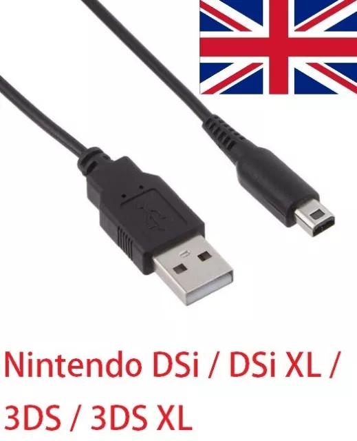 Nintendo DSi / DSi XL / 3DS / 3DS XL USB Power Charger Cable