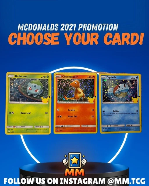 POKEMON 25TH ANNIVERSARY McDonalds COMPLETE Master Set Holo & Regular 50/50  104.70 - PicClick UK
