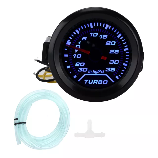 Manomètre Turbo Boost 12V 52mm/2 Pouces 35psi Affichage Numérique Bleu Rouge LED