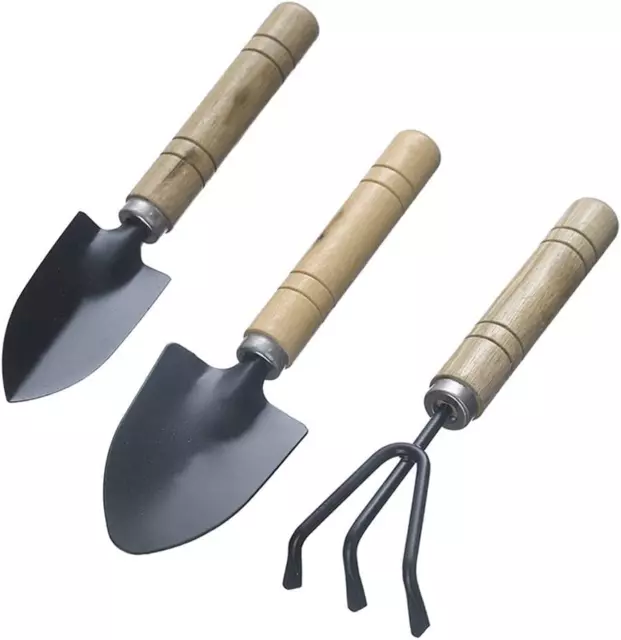 Outils De Jardinage,3 Pcs Mini Outils De Jardin Kit Pelle Jardinage Rateau