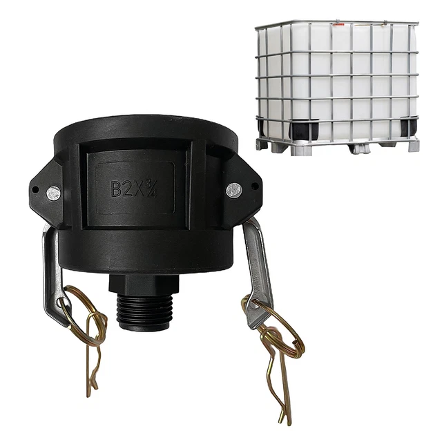Versatile adattatore per uso alimentare IBC installazione rapida collega tubo da
